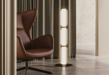 ELMA - LED glass floor lamp with dimmer by Aromas del Campo - view 3